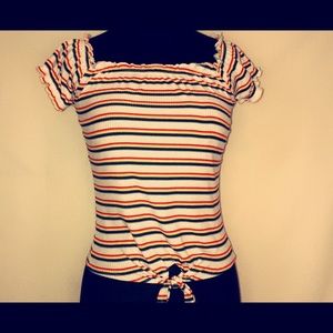 white Rue 21 crop top